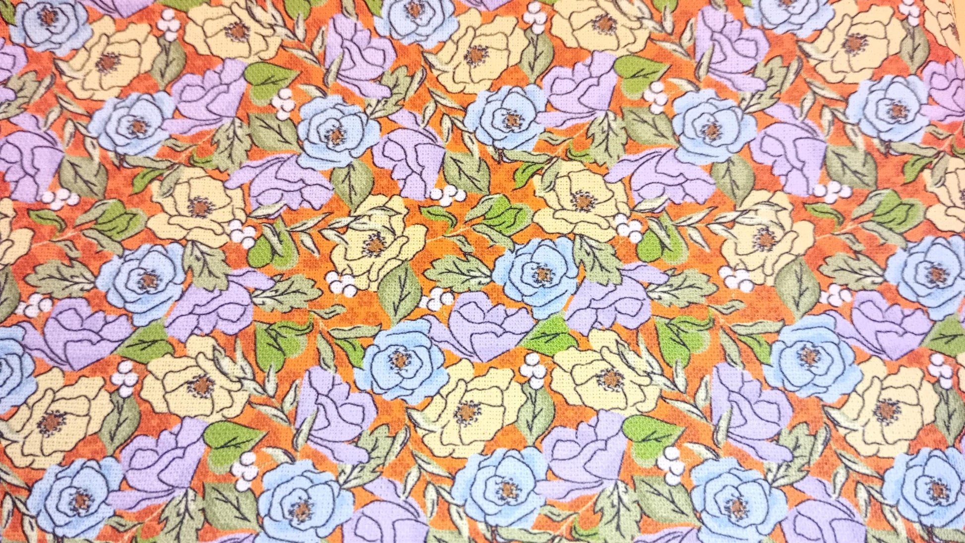 Tiny Floral Print Cotton Fat Quarter Bundle with 2 metres of ribbon