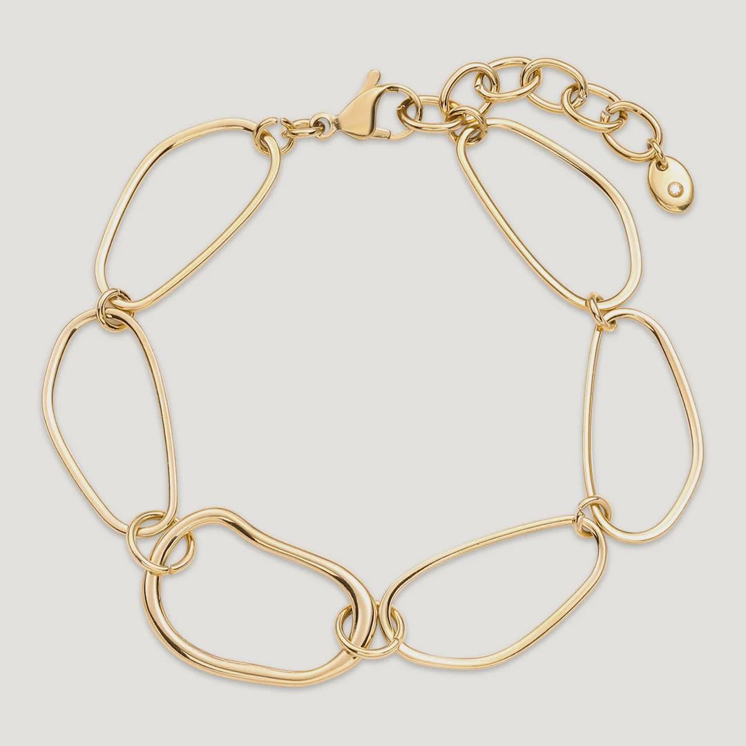Vibes | Liquid Link Bracelet | 18K Gold-Plated