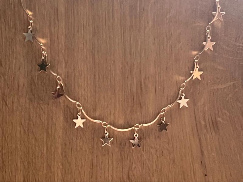 Gold Star Charm Necklace – Dainty Celestial Jewellery – Brand New Gift for Her