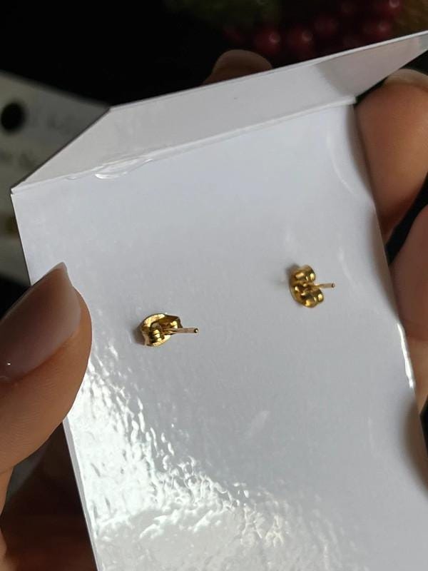 Gold Boho Sun Earrings – Stainless Steel Studs