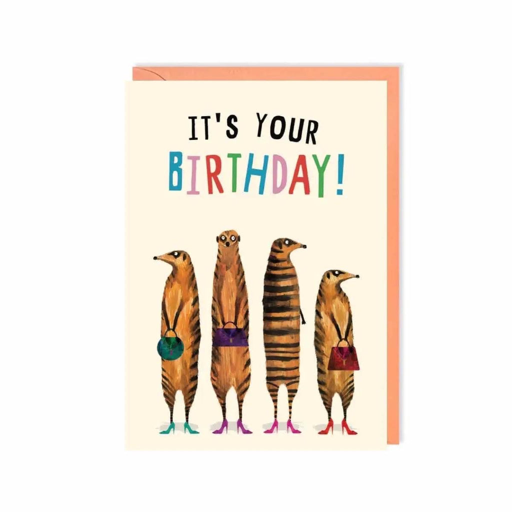Birthday Meerkats Greeting Card