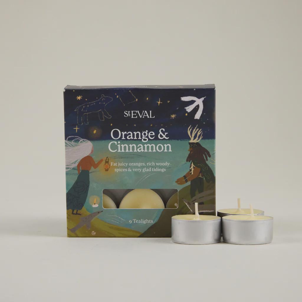 St Eval Orange & Cinnamon, Scented Christmas Tealights
