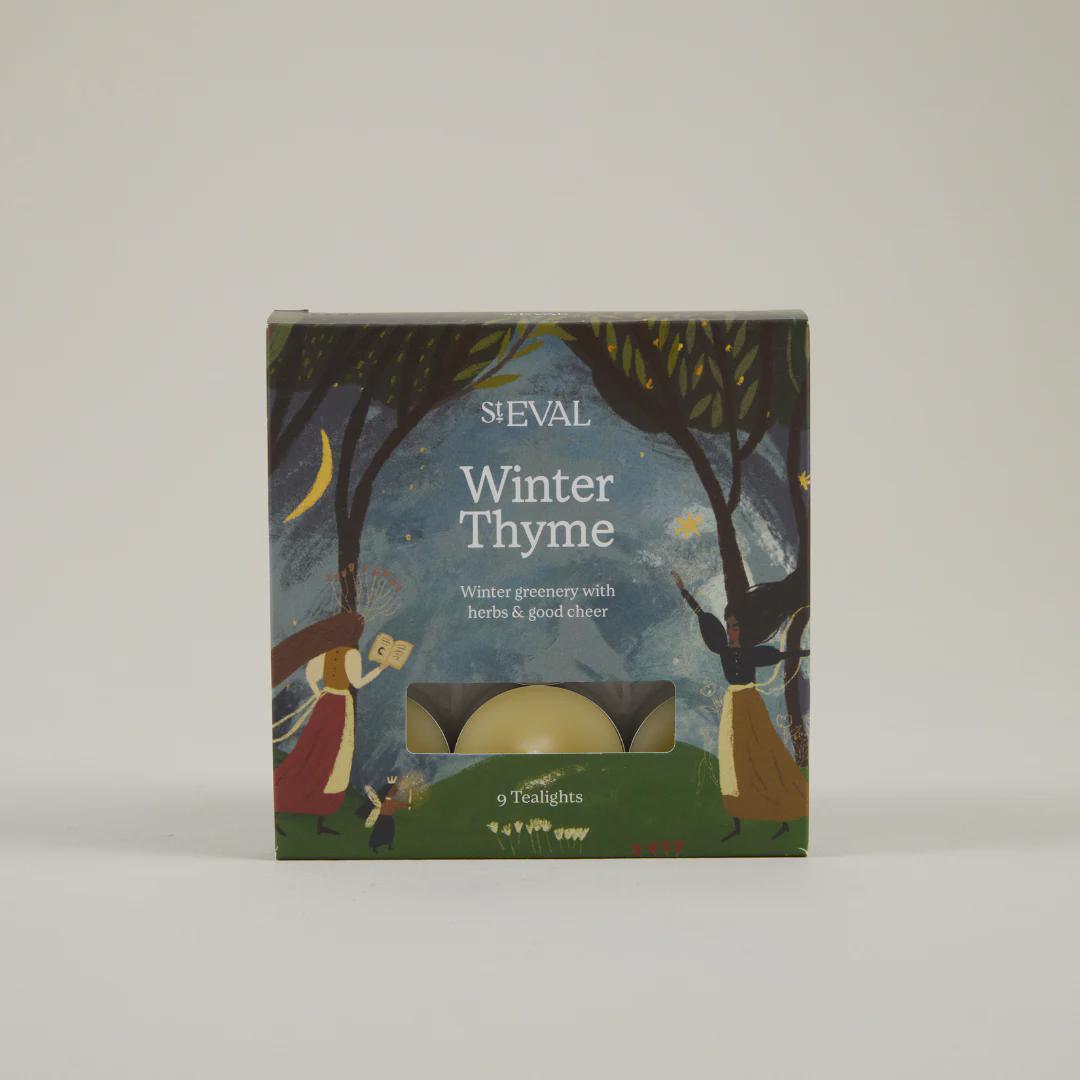 St Eval Winter Thyme, Scented Christmas Tealights