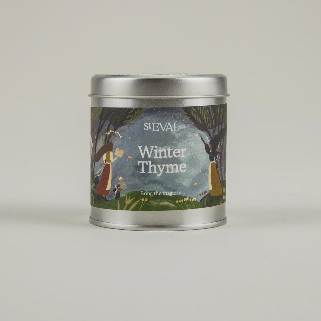 St Eval Winter Thyme, Scented Christmas Tin Candle