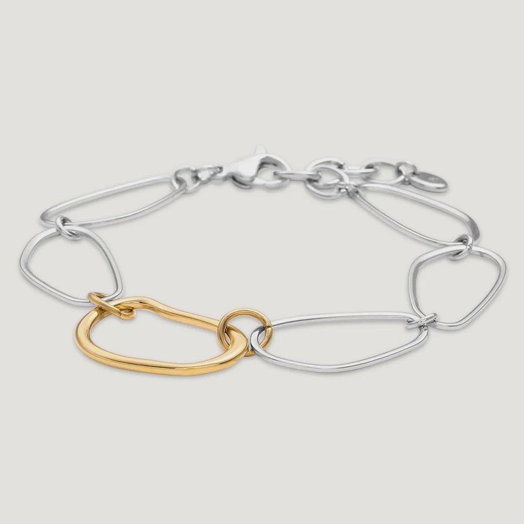 Vibes | Liquid Link Bracelet | 18K Gold & White Gold-Plated