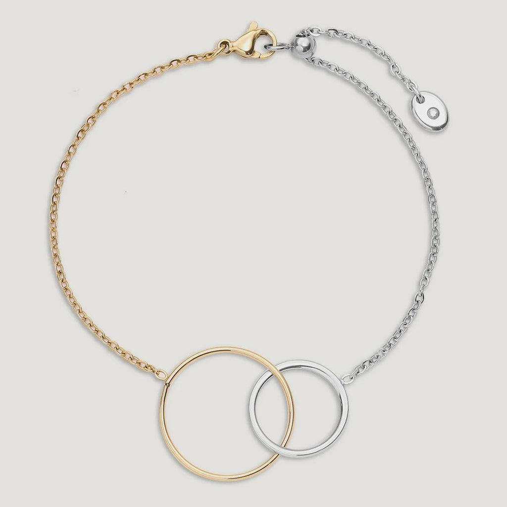 Vibes | Loop Link Bracelet | 18K Gold & White Gold-Plated