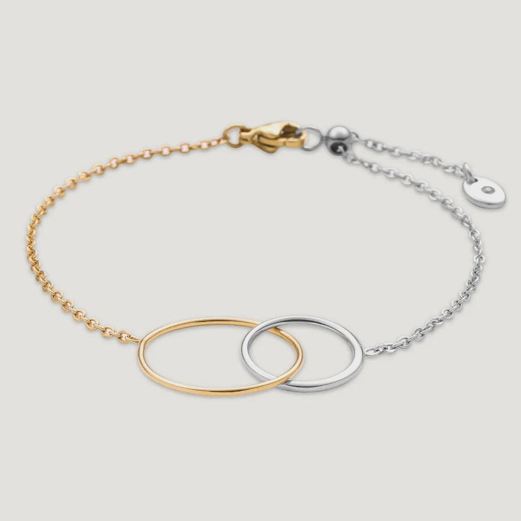 Vibes | Loop Link Bracelet | 18K Gold & White Gold-Plated