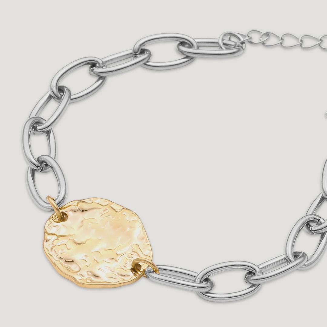 Vibes | Molten Aura Bracelet | 18K Gold & White Gold-Plated