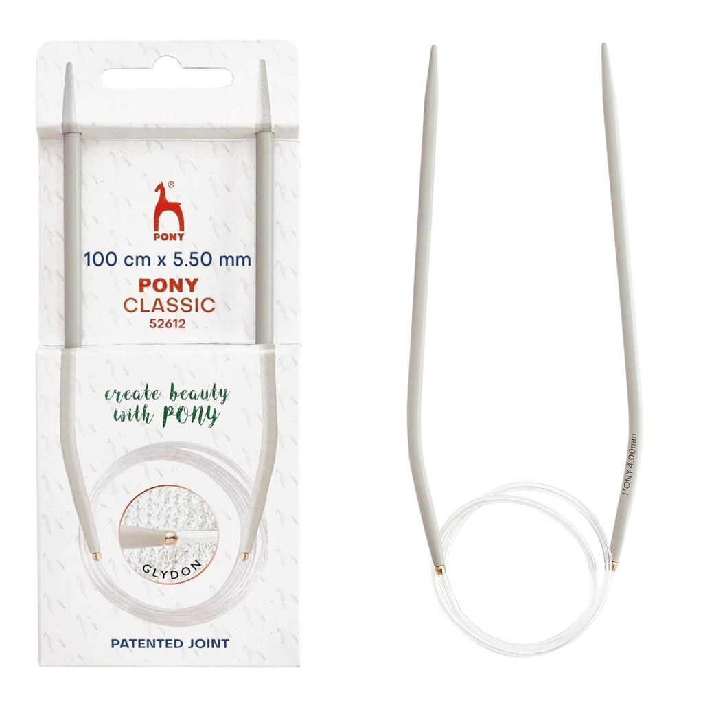 Pony Classic Circular Knitting Needles, 100cm, 5.5mm