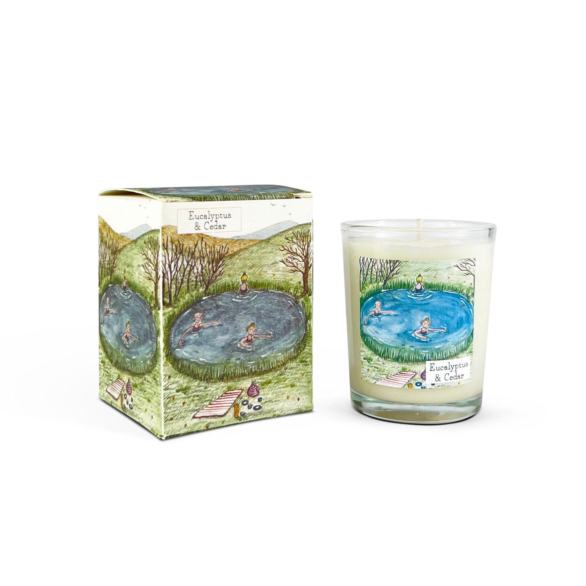 Eucalyptus & Cedar 9cl Votive Country Life Candle by Heaven Scent