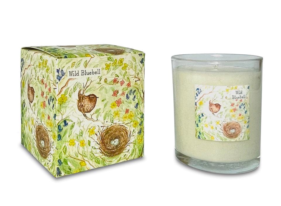 Wild Bluebell 20cl Wildlife Illustrated Candle by Heaven Scent
