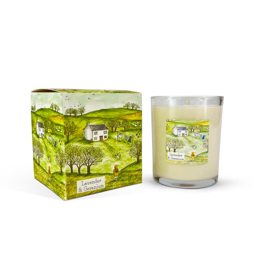 Apple Blossom 20cl Country Life Illustrated Candle by Heaven Scent