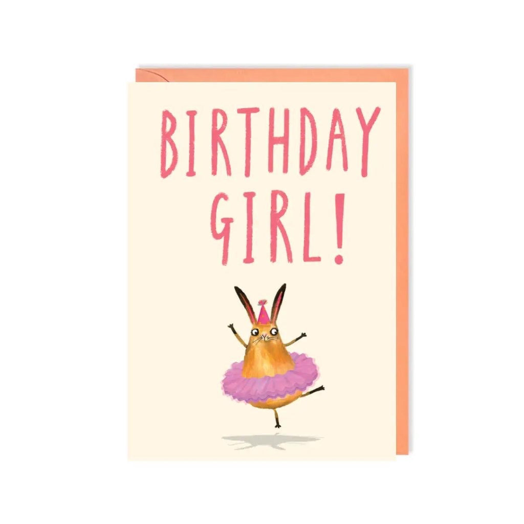 Birthday Girl Bunny Greeting Card