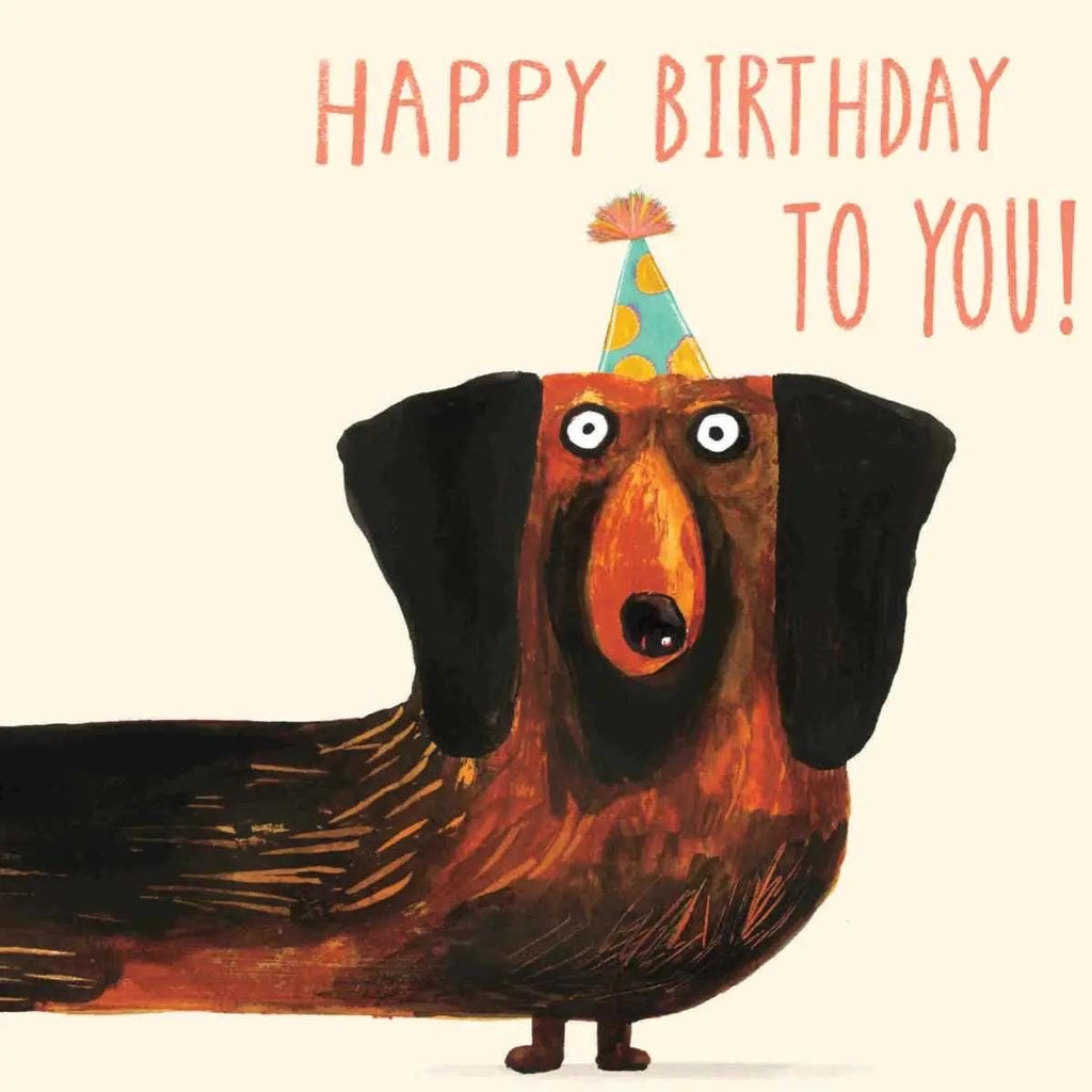 Sausage Dog Birthday Card | Dachshund Greeting Card