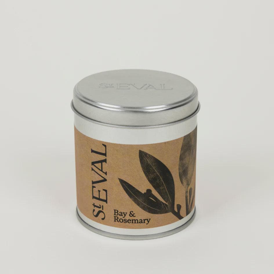 St Eval Bay & Rosemary, Scented Tin Candle
