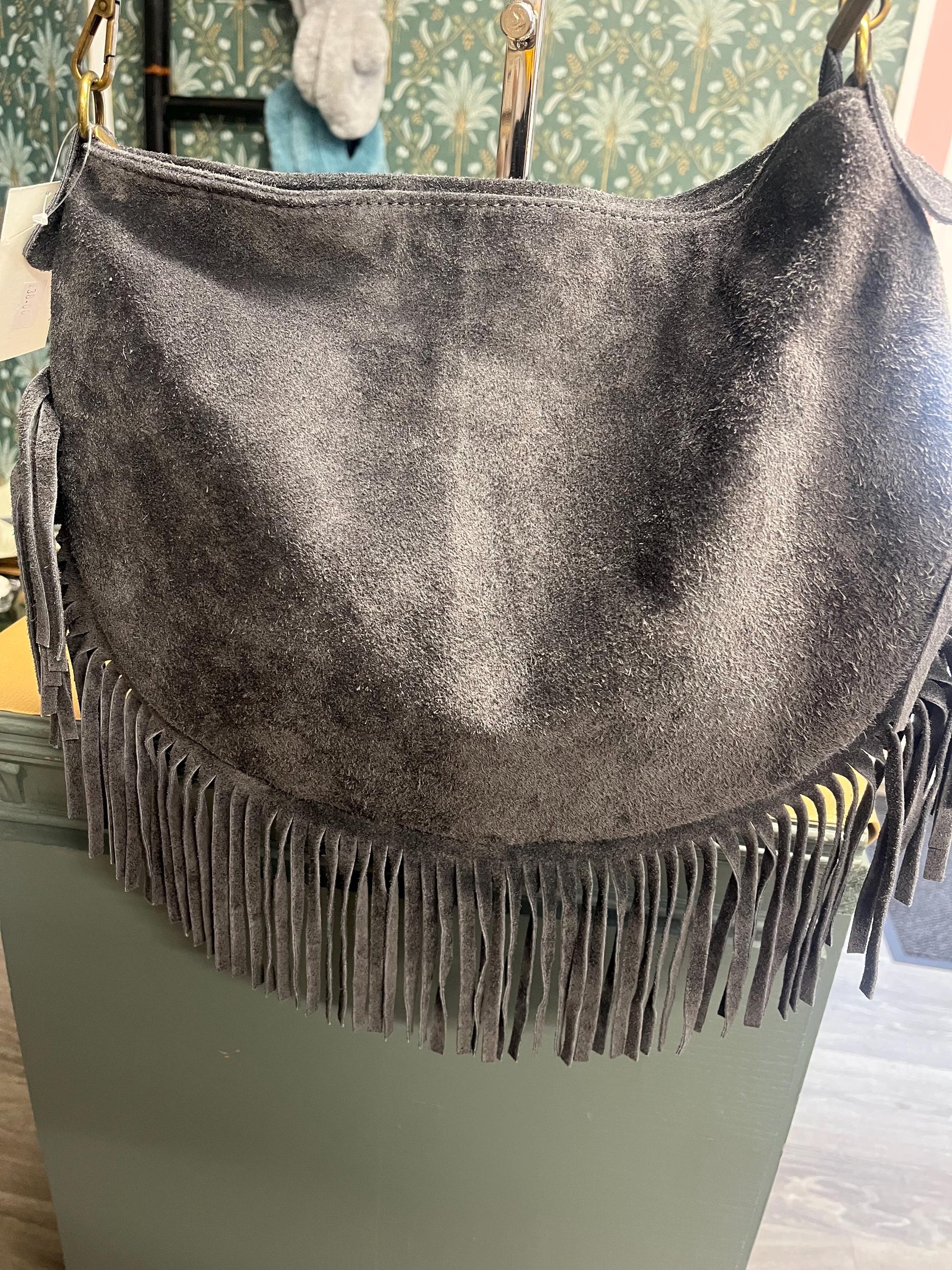 Genuine suede bag