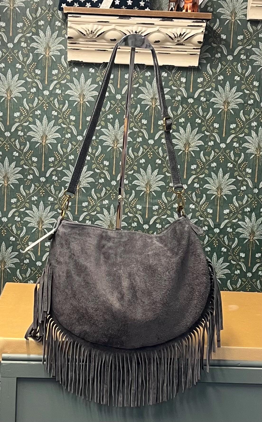 Genuine suede bag